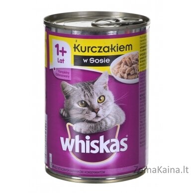 WHISKAS SUAUGUSIŲJŲ VIŠTIENA - SKARDINĖ 400G