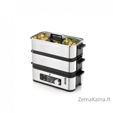 WMF KITCHENminis 0415090011 garų puodas 2 krepšys(iai / ių) Stalviršis 900 W Juoda, Nerūdijančiojo plieno 5