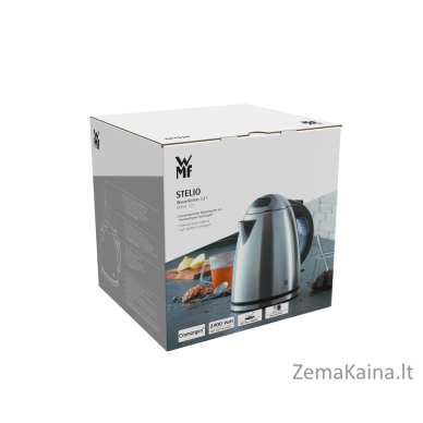 WMF Stelio 72110007 elektrinis virdulys 1,2 L 2400 W Juoda, Nerūdijančiojo plieno 9