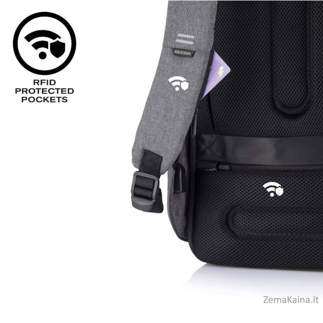 XD DESIGN KUPRINĖ SU APSAUGA NUO VAGYSTĖS BOBBY HERO REGULAR GREY P/N: P705.292 17