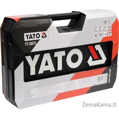 Yato YT-38872 mechanikos įrankių komplektas 128 įrankiai(ių) 3