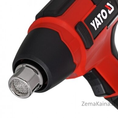 Yato YT-82285 karšto oro pistoletas 100 l/min 550 °C 250 W Juoda, Raudona 2