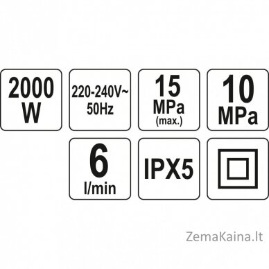 YATO YT-85915 Aukšto slėgio plovykla ele430 2