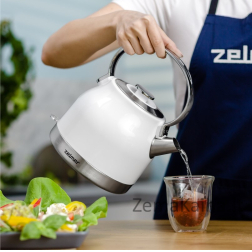 Zelmer ZCK7940 elektrinis virdulys 1,5 L 2200 W Nerūdijančiojo plieno, Balta